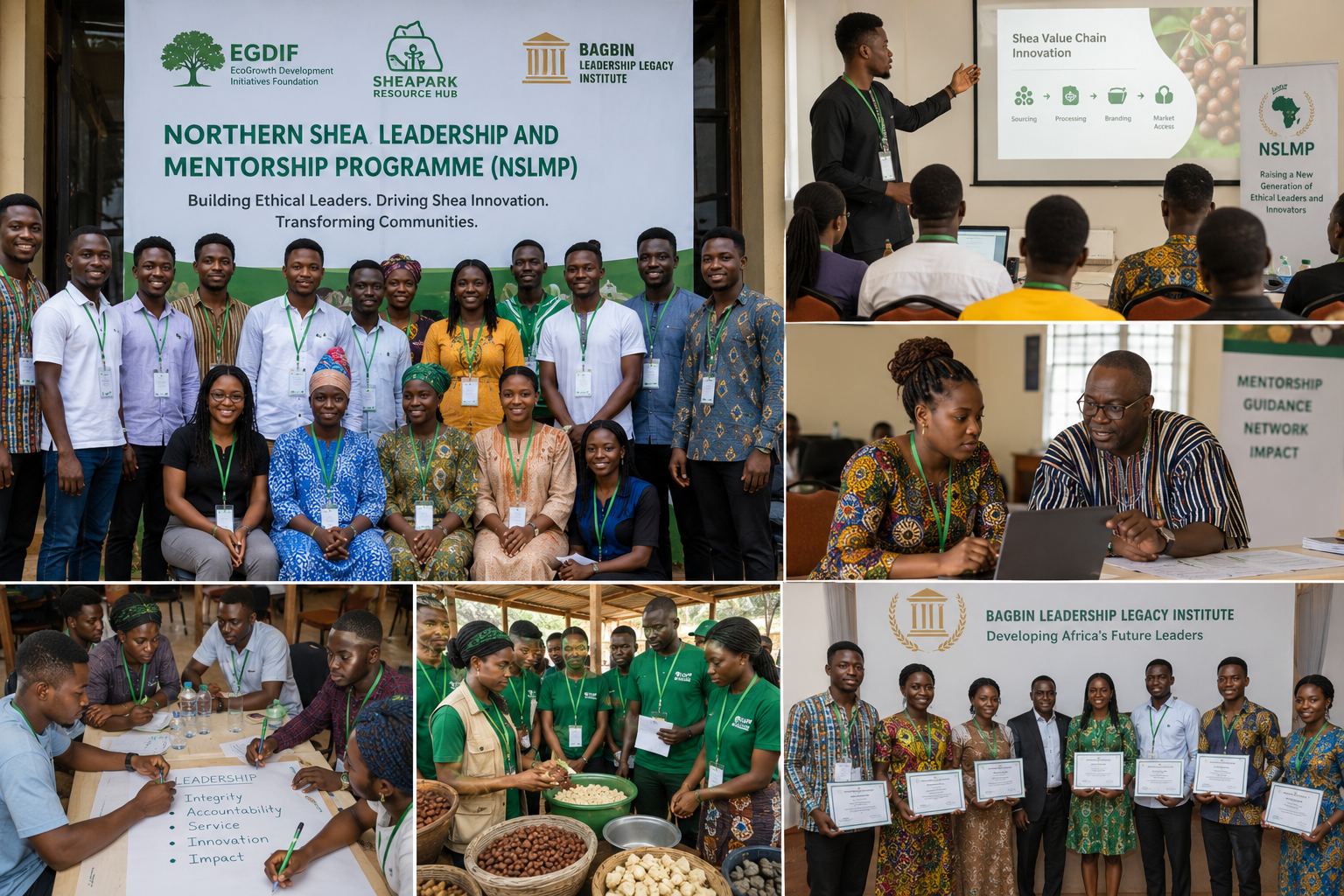 Northern Shea Leadership and Mentorship Programme (NSLMP) youth leadership and shea innovation platform