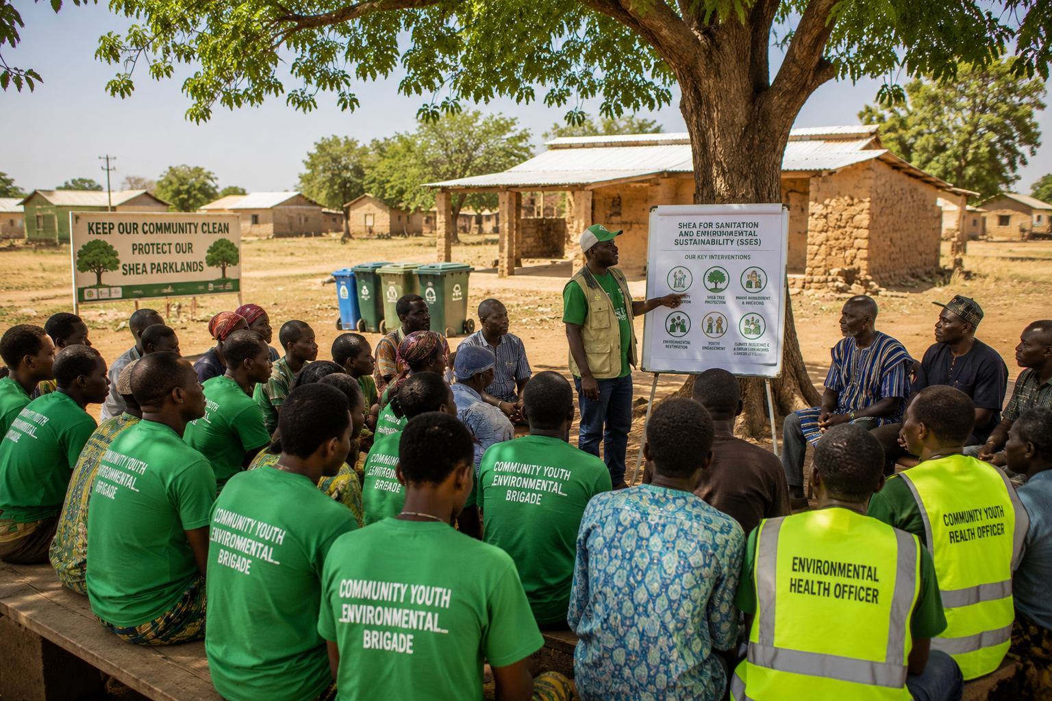 Community sanitation and environmental conservation activities under SSES programme