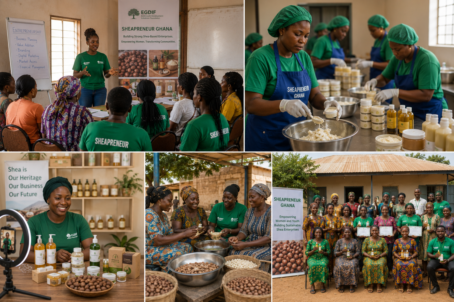 SHEAPRENEUR GHANA women and youth enterprise development programme in the shea value chain