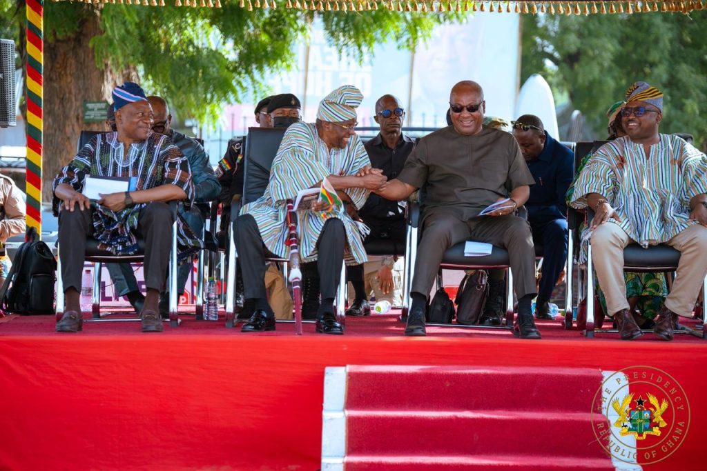 President of Ghana and Speaker of Parliament at the Shea Park Resource Hub launch event